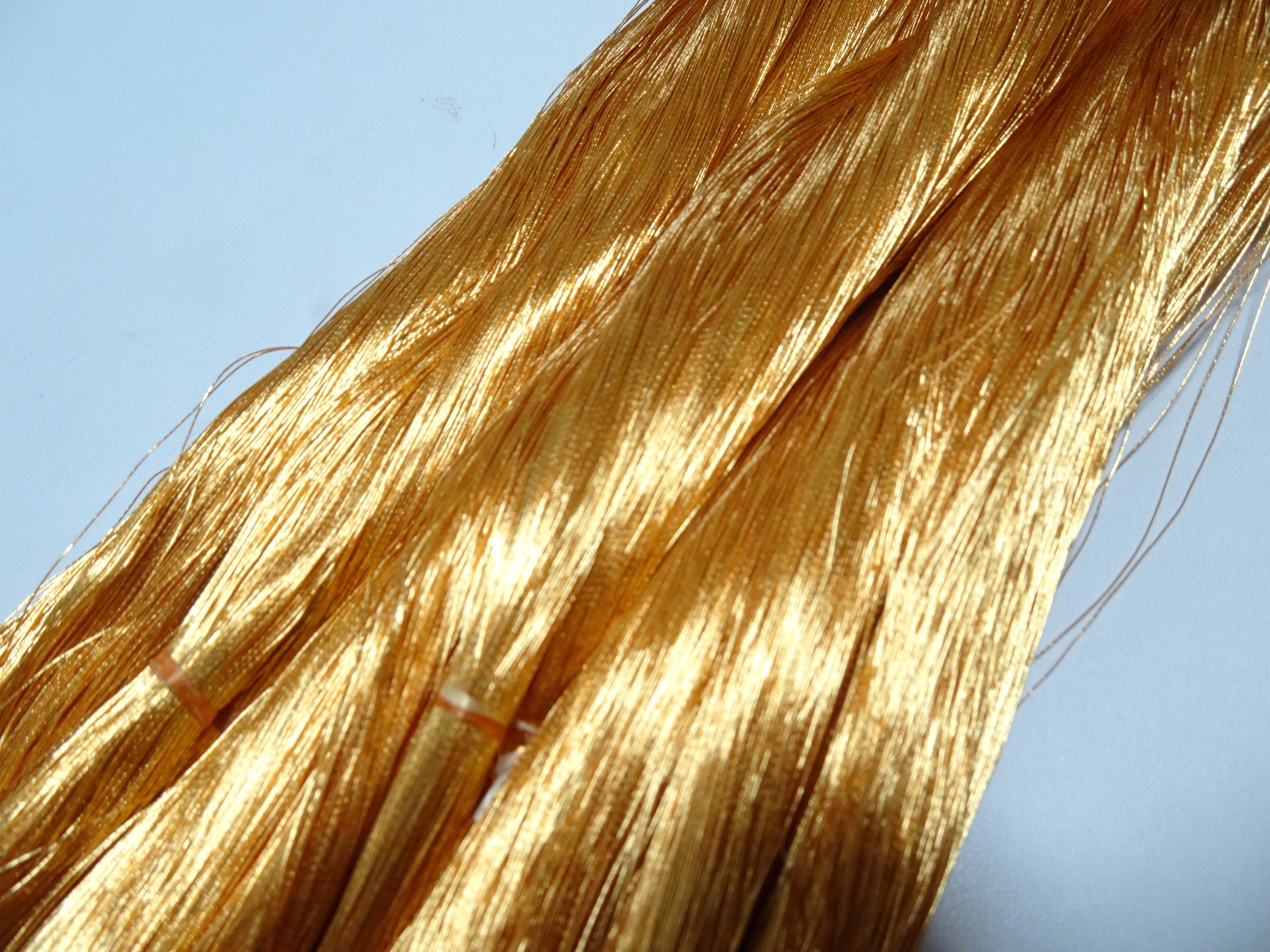 Special price!! Japanese Vintage Superb Gold Leaf Thread 3sets embroidery 3000M 16673  0.27mm