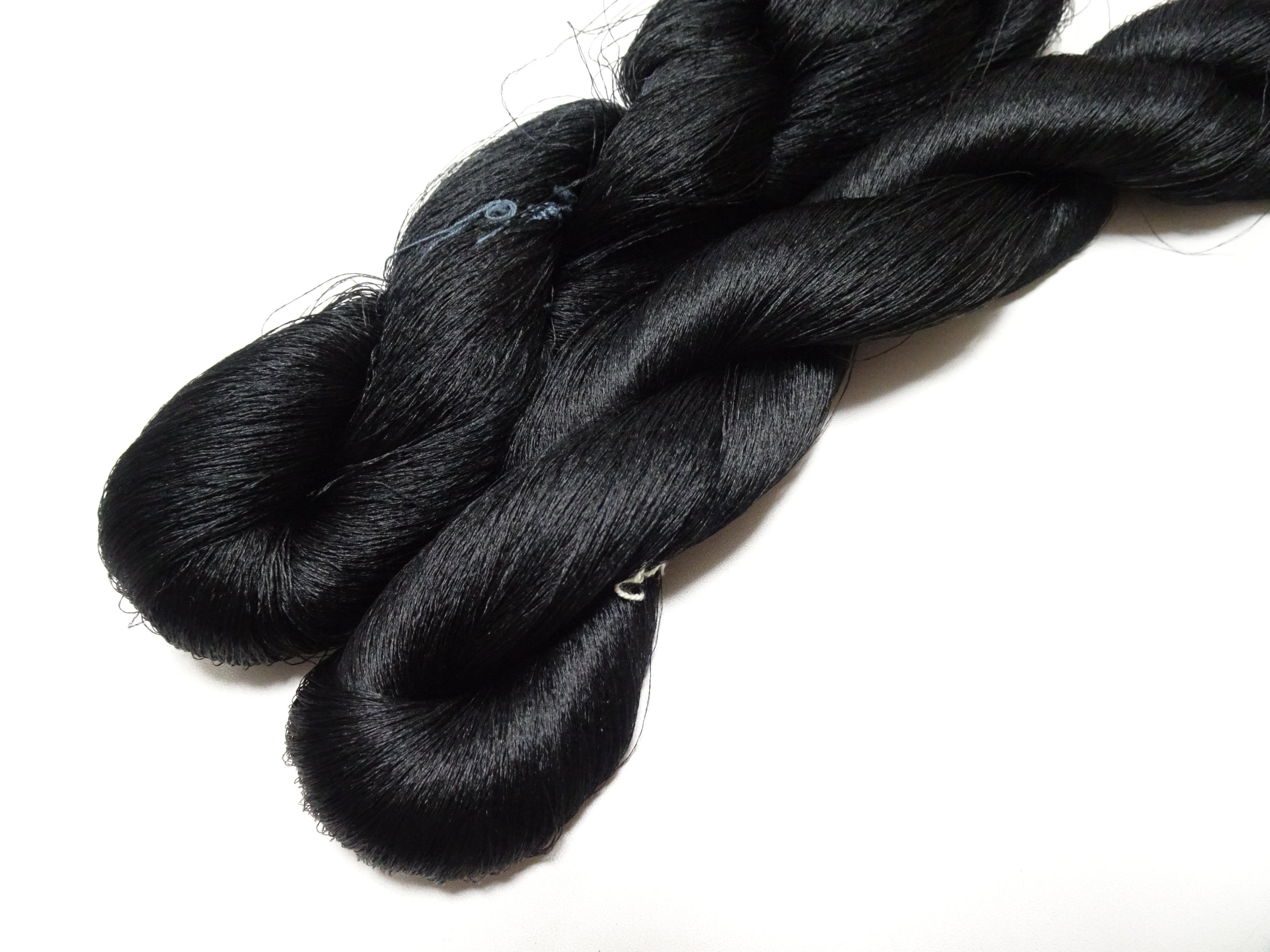 Japanese Vintage Kizome-Dyed Silk Thread 2sets Black 19003