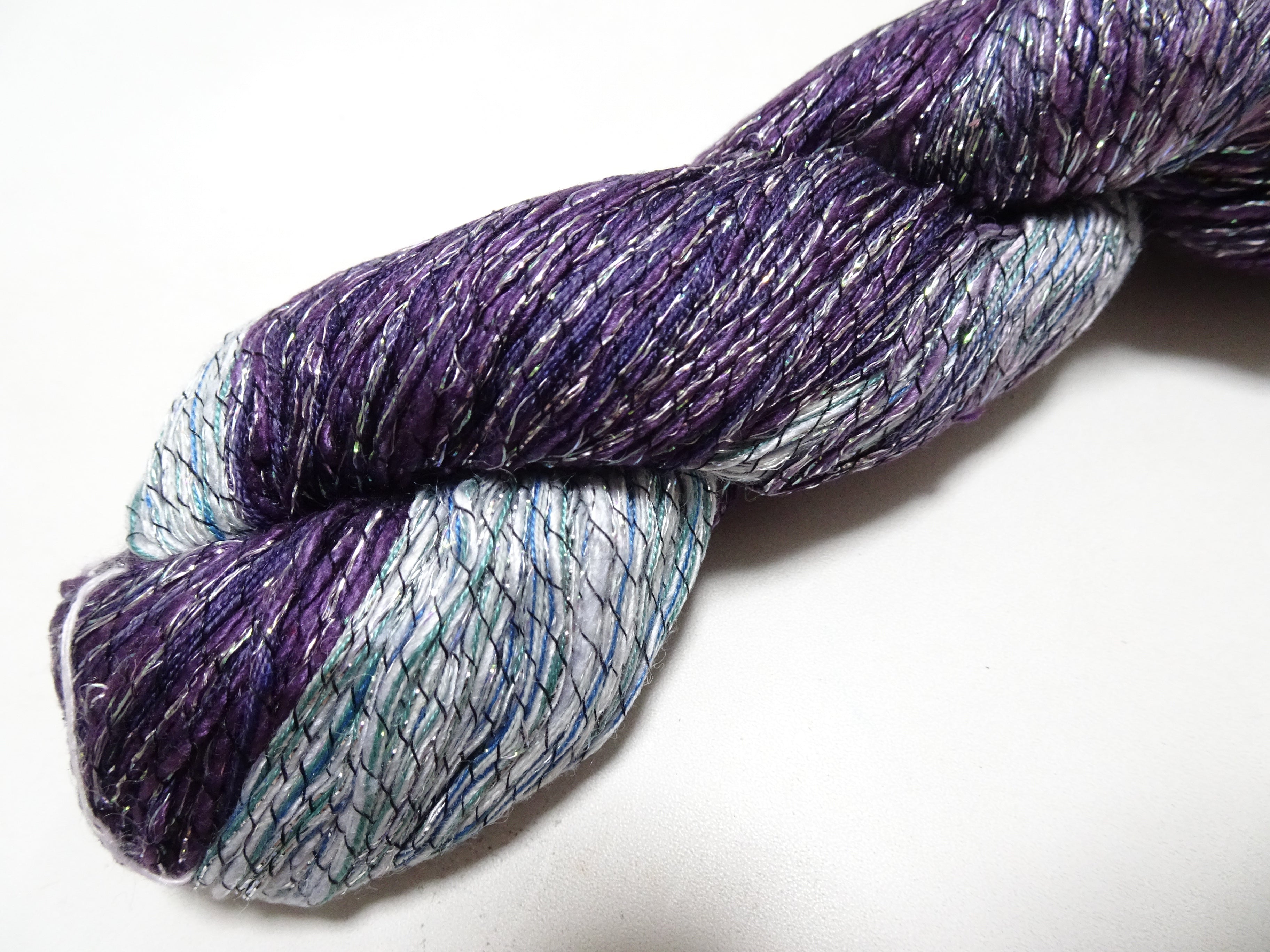 Japanese Tanaka Gen Silk – One-of-a-Kind Hand-Dyed Artistic Silk Wool Thread(Silk87% Wool13%), Rare Japanese Artisan Yarn, Limited Stock 16562