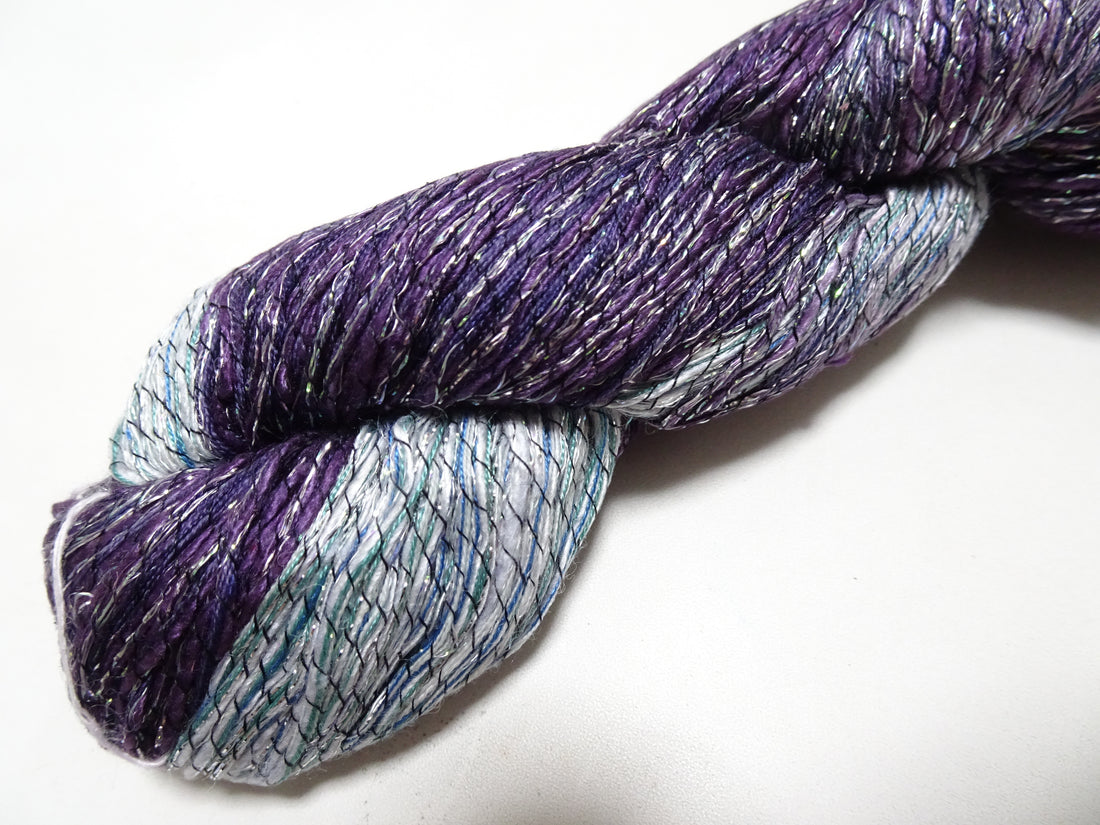 Japanese Tanaka Gen Silk – One-of-a-Kind Hand-Dyed Artistic Silk Wool Thread(Silk87% Wool13%), Rare Japanese Artisan Yarn, Limited Stock 16562