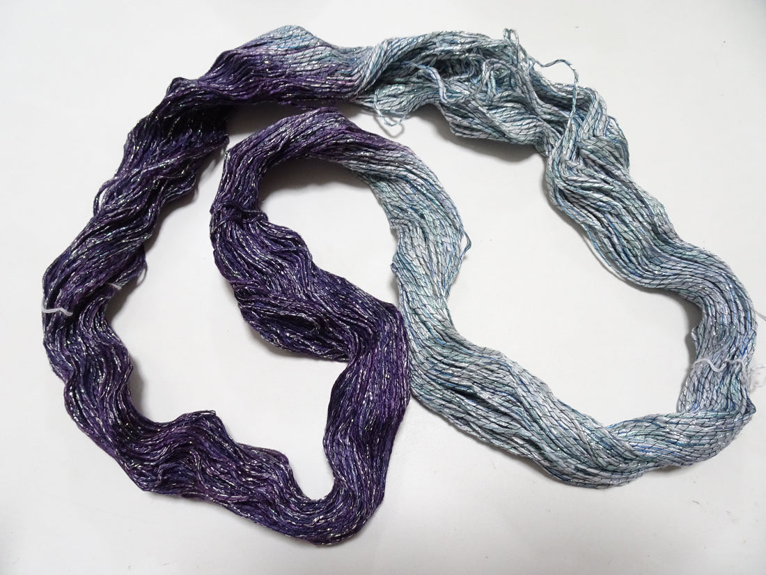Japanese Tanaka Gen Silk – One-of-a-Kind Hand-Dyed Artistic Silk Wool Thread(Silk87% Wool13%), Rare Japanese Artisan Yarn, Limited Stock 16562