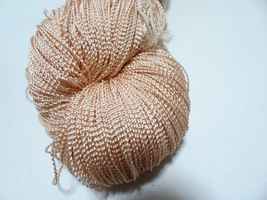 Japanese Vintage Kabe Silk Thread Embroidery & Weaving 16085