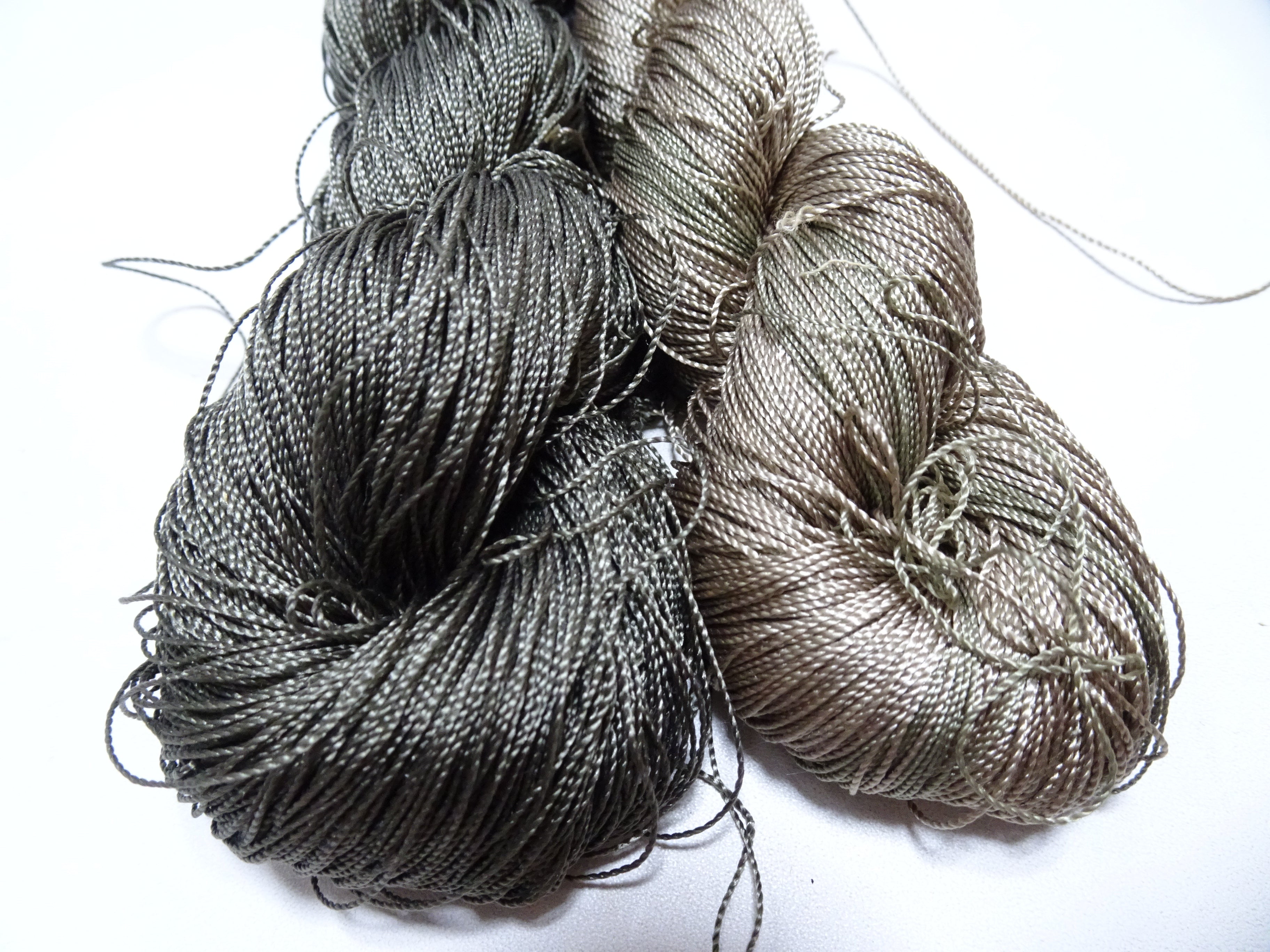 Japanese Vintage Strong Twisted Silk Thread 2sets Embroidery & Weaving 17596