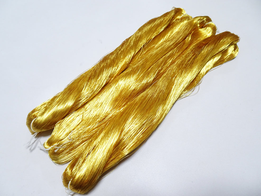 Special price!! Japanese Vintage Superb Gold Leaf Thread 3sets embroidery 3000M 16674  0.27mm