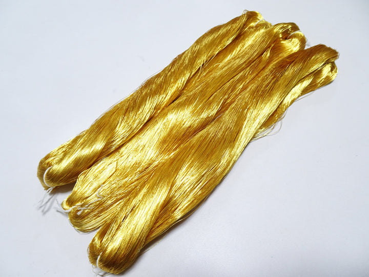 Special price!! Japanese Vintage Superb Gold Leaf Thread 3sets embroidery 3000M 16674  0.27mm