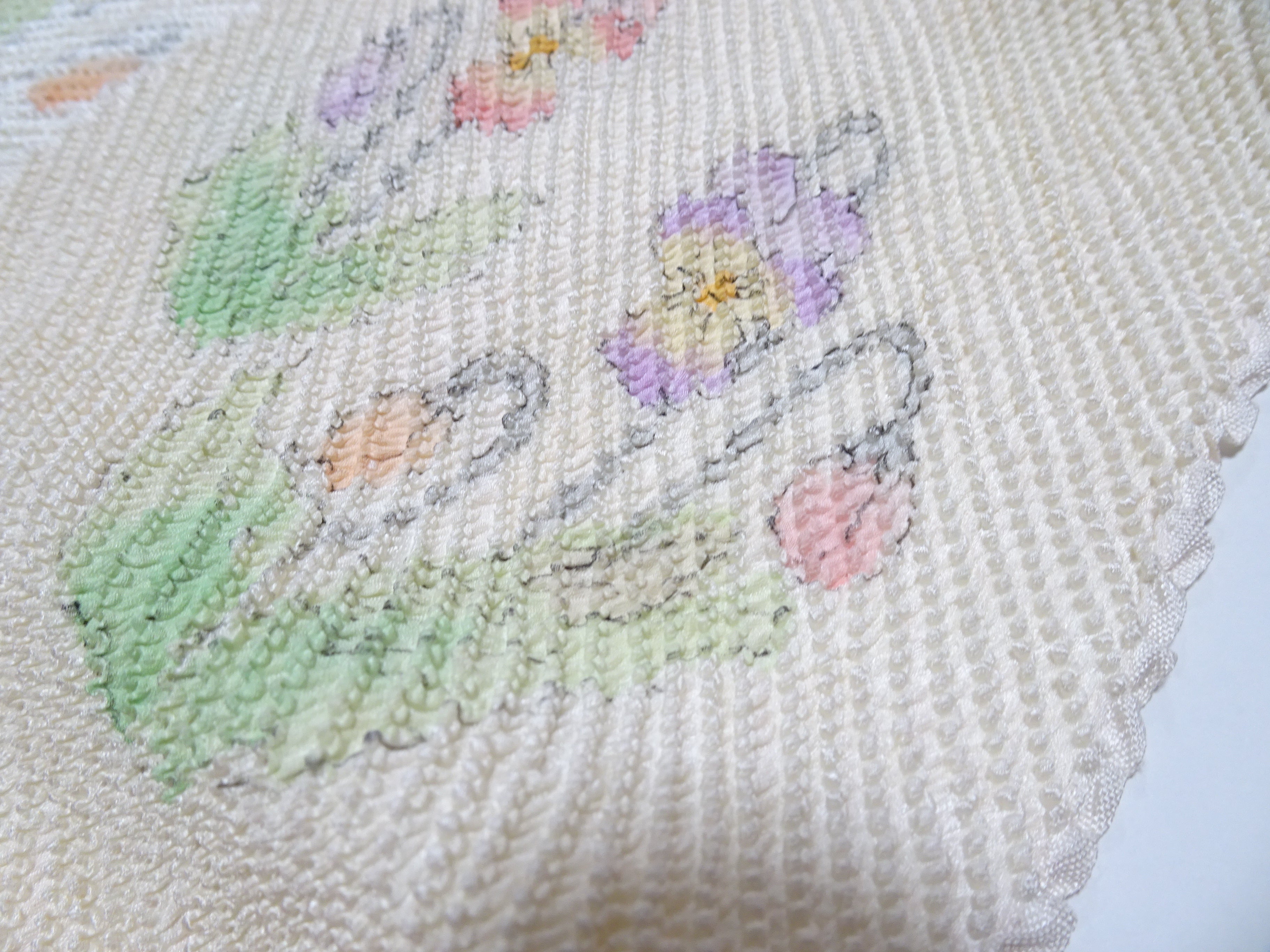 Japanese Kimono Silk Obi Age Shibori  18080