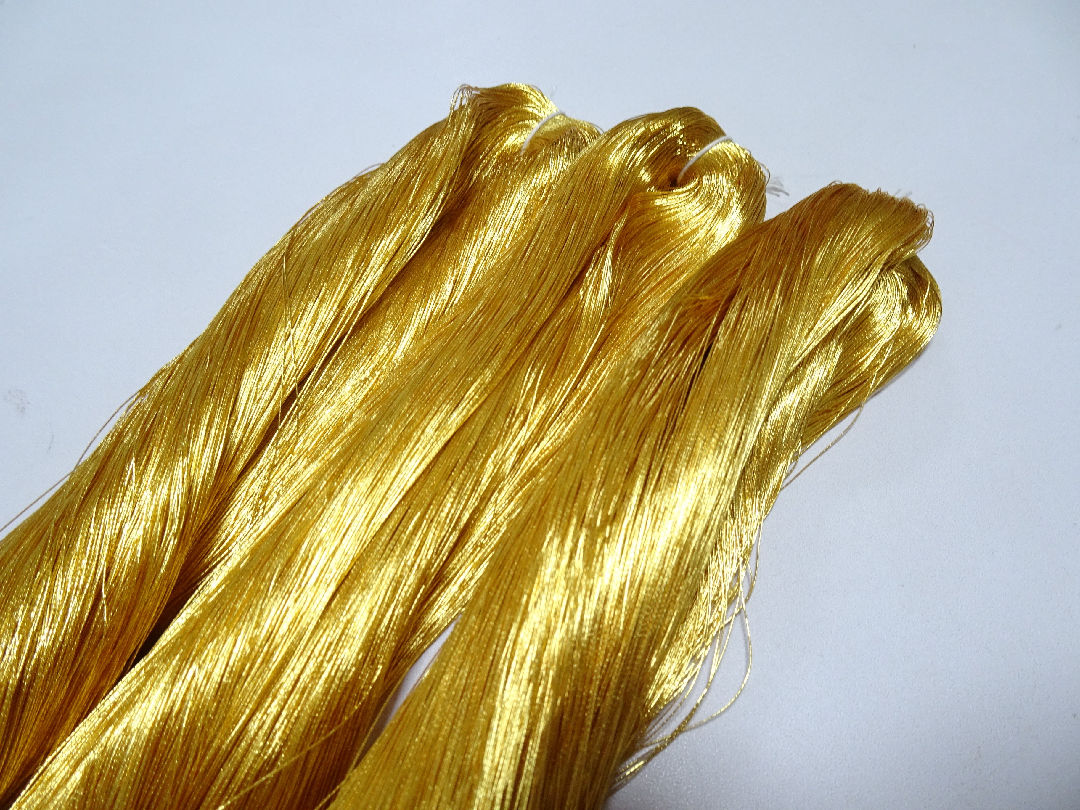 Special price!! Japanese Vintage Superb Gold Leaf Thread 3sets embroidery 3000M 16674  0.27mm