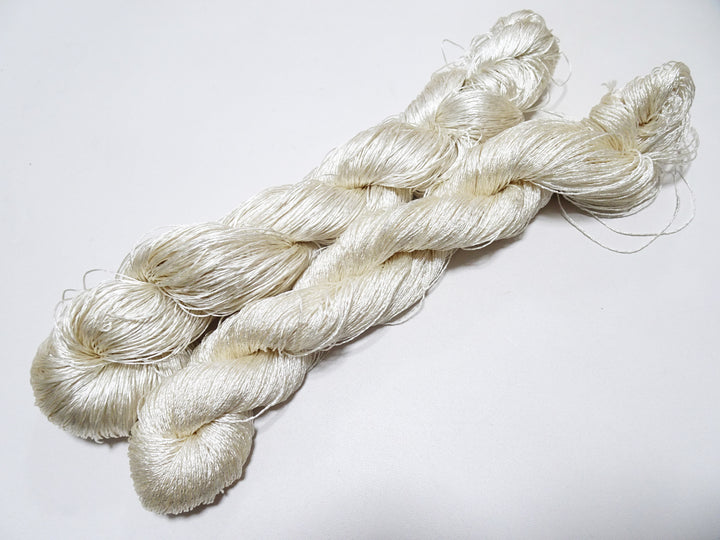 Japanese Vintage High Class Rare Silk Thread 2sets Mixture of Silver embroidery 15980