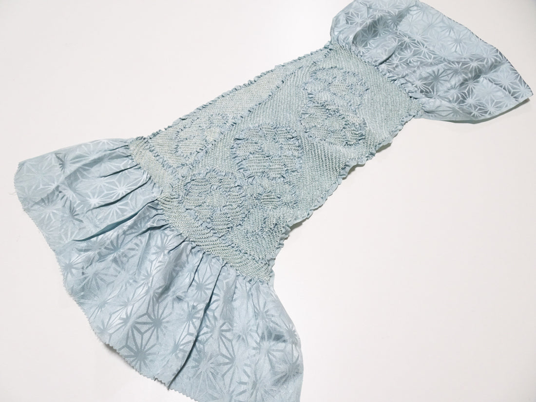 Japanese Kimono Silk Obi Age Shibori  18081