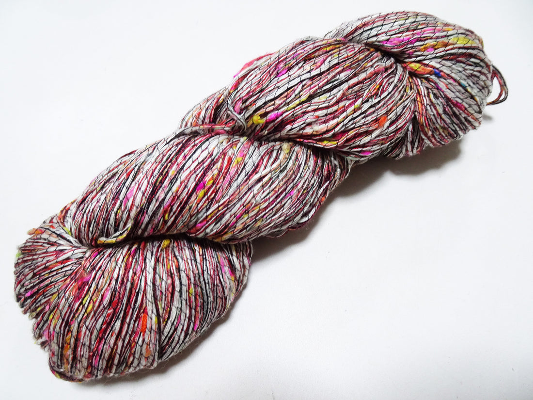 Japanese Tanaka Gen Silk – One-of-a-Kind Hand-Dyed Artistic Silk Wool Thread(Silk87% Wool13%), Rare Japanese Artisan Yarn, Limited Stock 16563