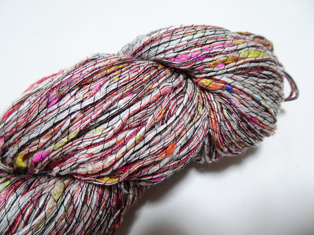 Japanese Tanaka Gen Silk – One-of-a-Kind Hand-Dyed Artistic Silk Wool Thread(Silk87% Wool13%), Rare Japanese Artisan Yarn, Limited Stock 16563