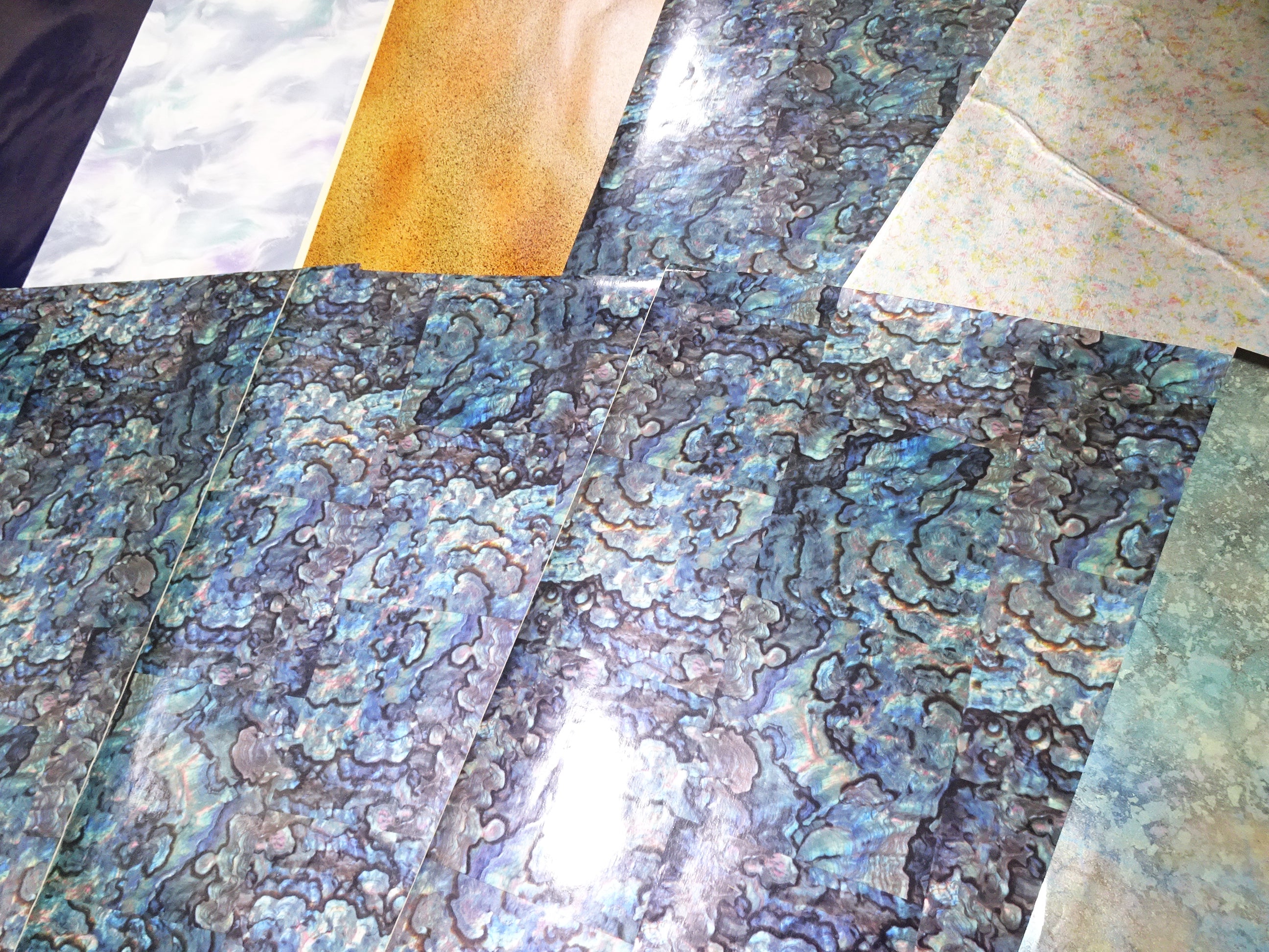 Japanese Vintage Rare Hikibaku Washi Paper 10 sheets 10396