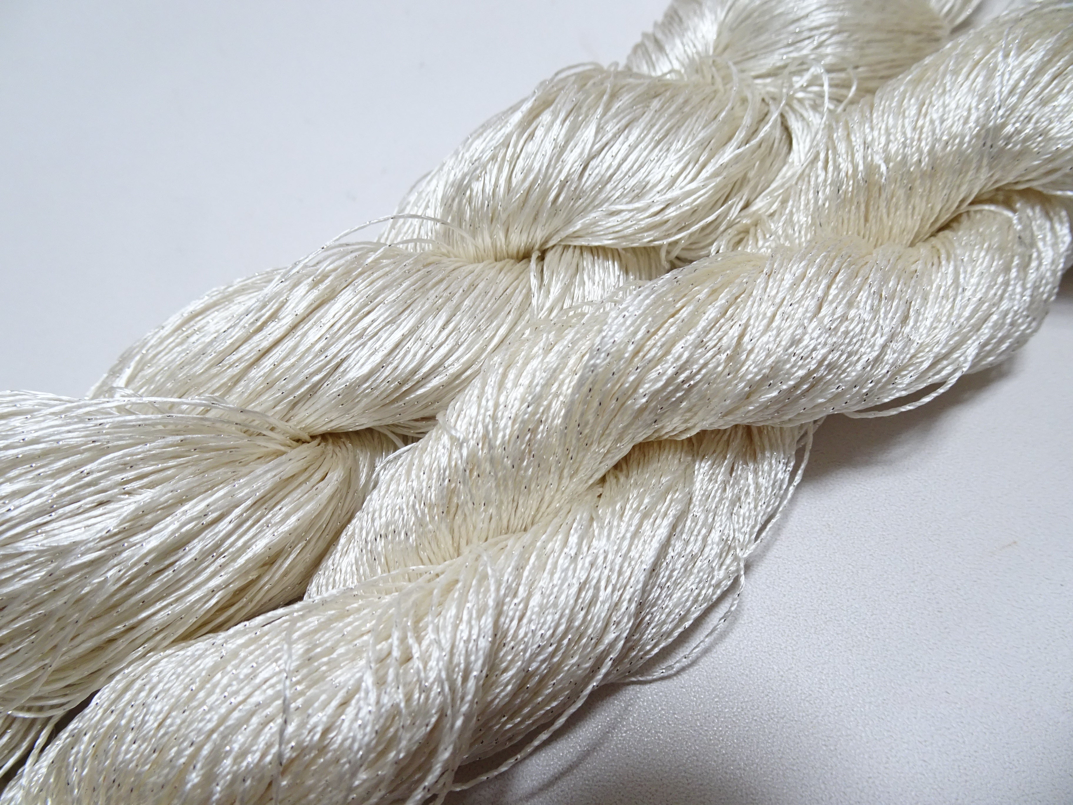 Japanese Vintage High Class Rare Silk Thread 2sets Mixture of Silver embroidery 15980