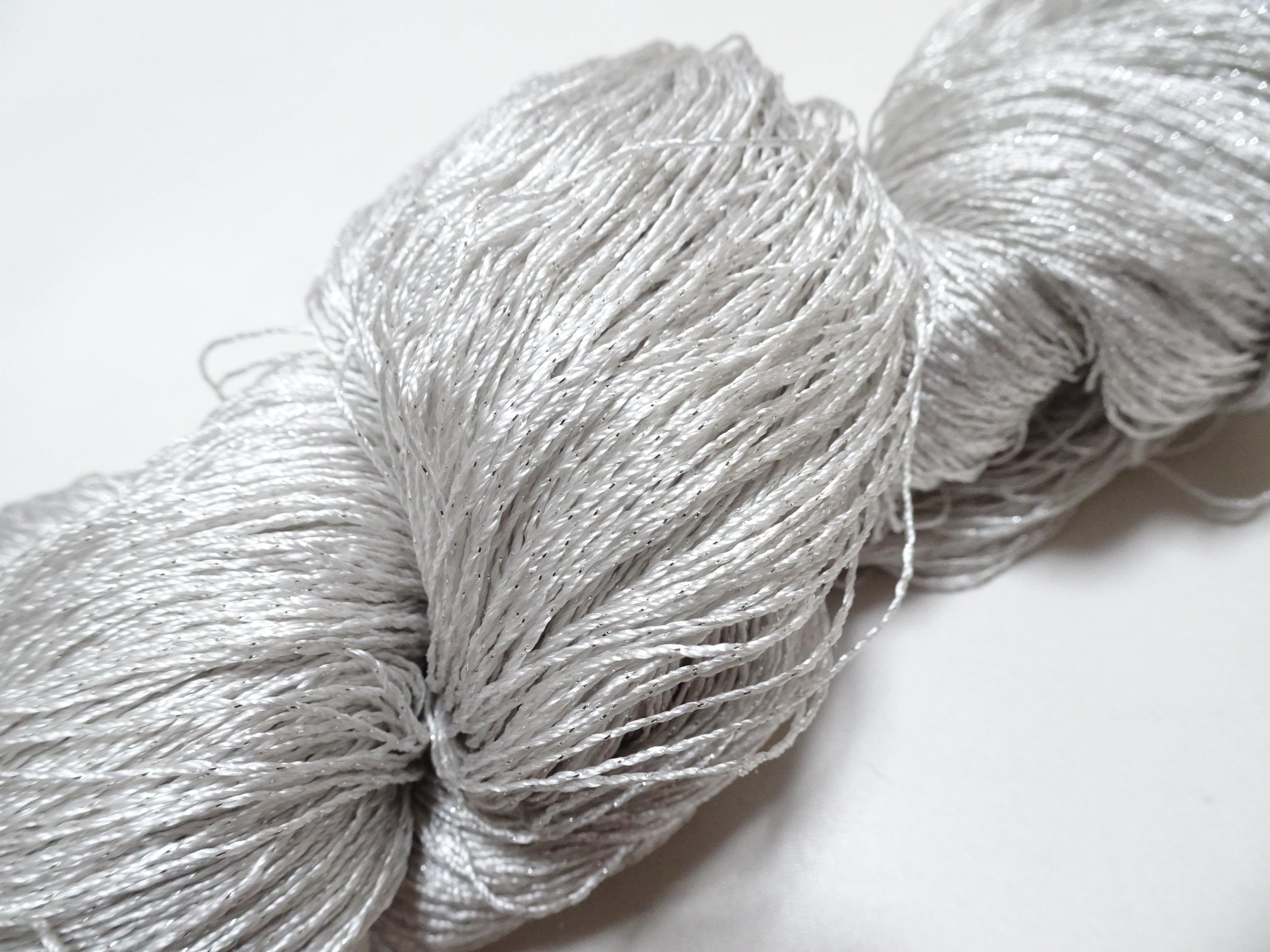 Japanese Vintage High Class Rare Silk Thread Mixture of Silvert embroidery 18492