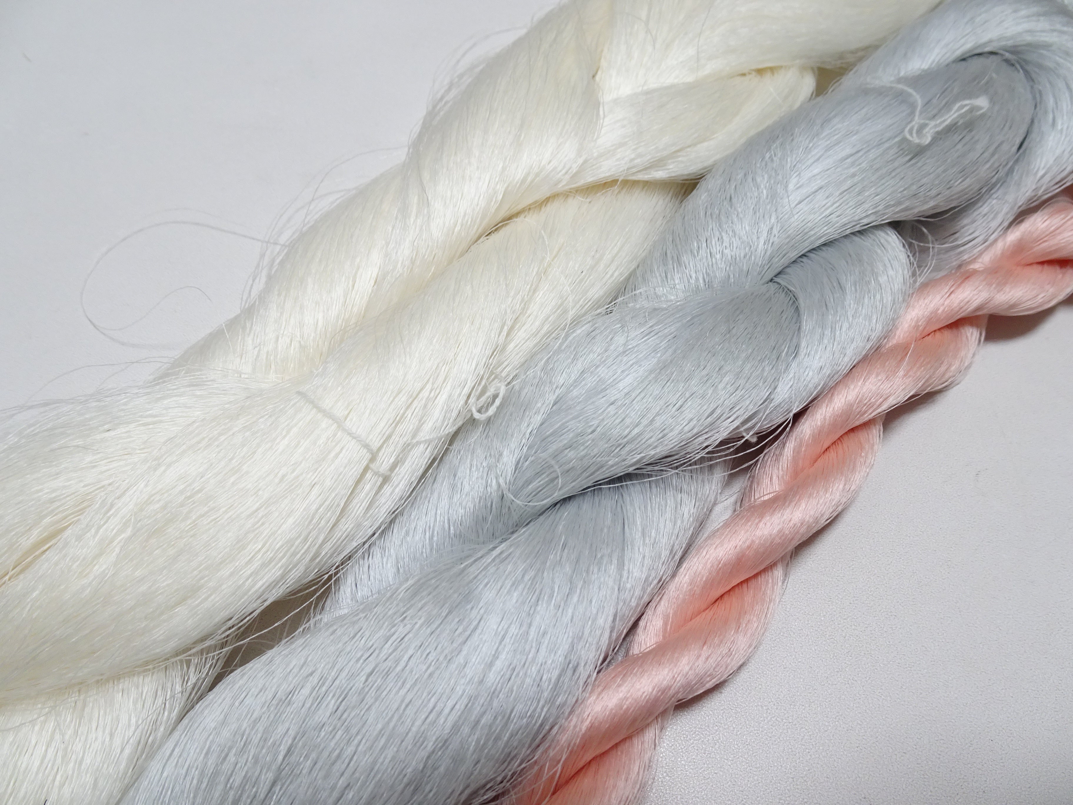 Japanese Vintage Kizome-Dyed Silk Thread 3sets 19004