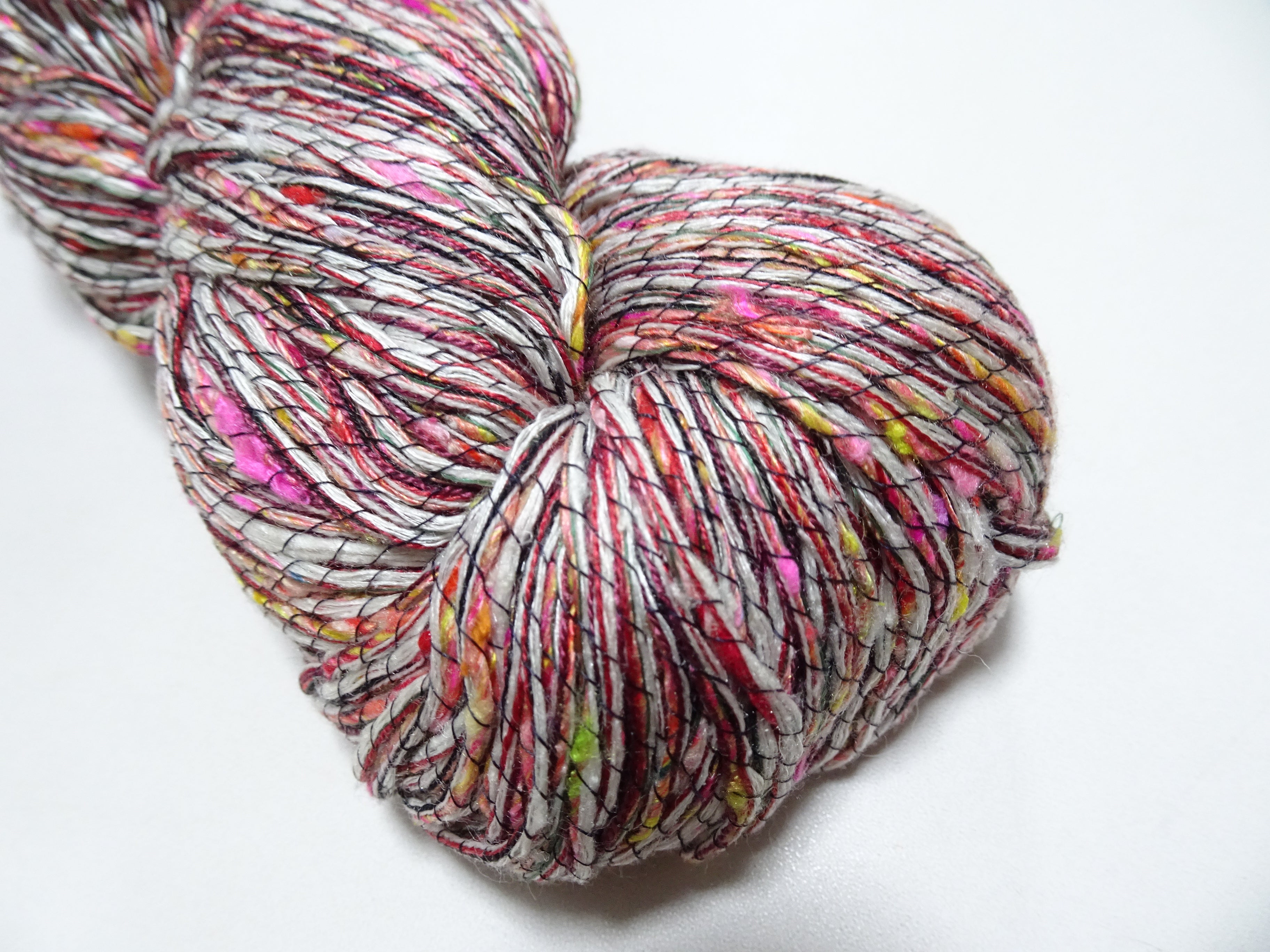 Japanese Tanaka Gen Silk – One-of-a-Kind Hand-Dyed Artistic Silk Wool Thread(Silk87% Wool13%), Rare Japanese Artisan Yarn, Limited Stock 16563