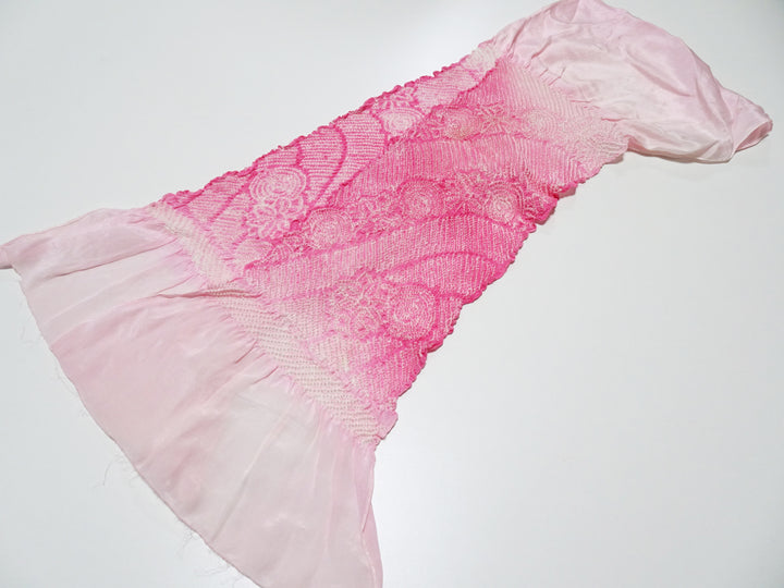 Japanese Kimono Silk Obi Age Shibori  18082
