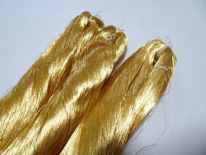 Special price!! Japanese Vintage Superb Gold Leaf Thread 3sets embroidery 3000M 16675  0.27mm