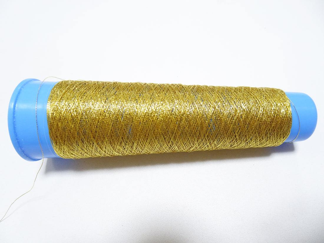 Special price! Japanese vintage rare Superb 24K gold leaf thread 100M embroidery 1 washable  0.16mm