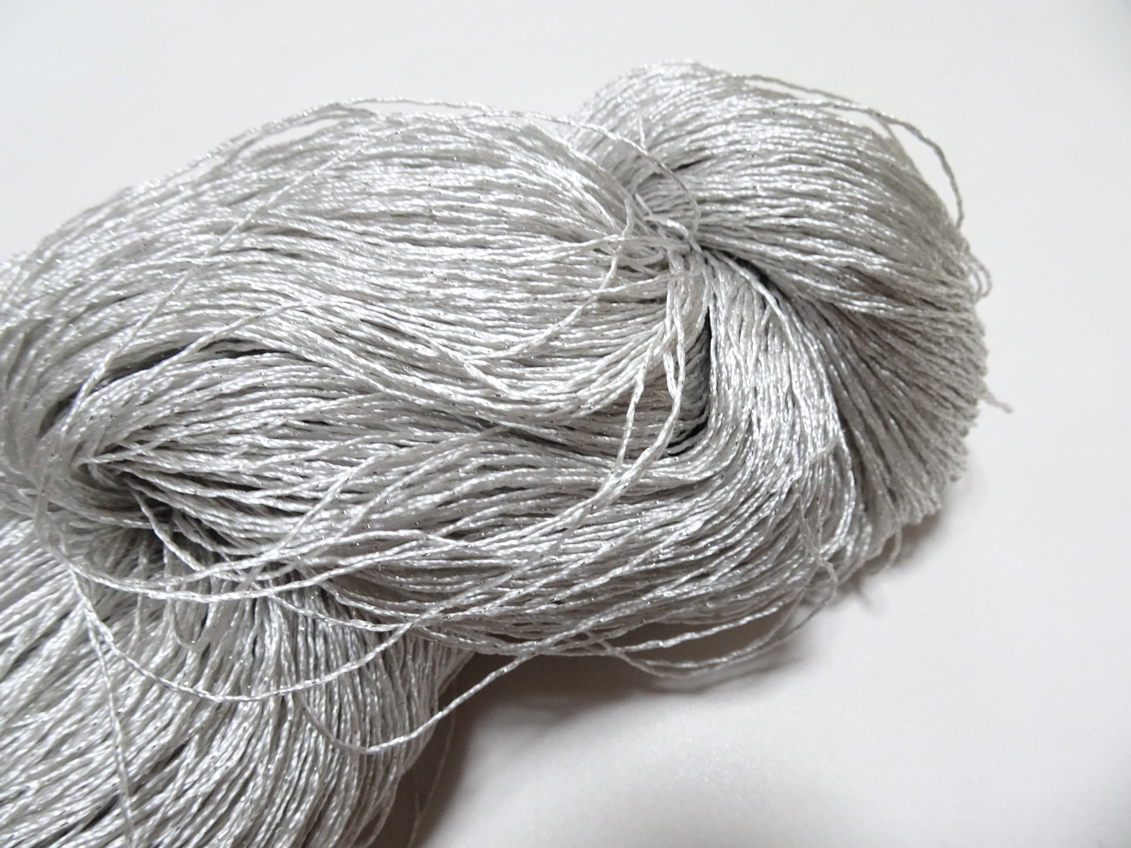 Japanese Vintage High Class Rare Silk Thread Mixture of Silvert embroidery 18493