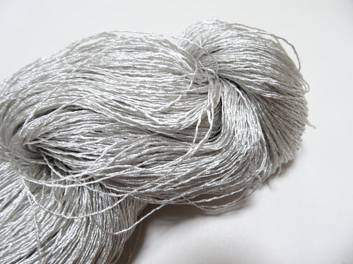 Japanese Vintage High Class Rare Silk Thread Mixture of Silvert embroidery 18493