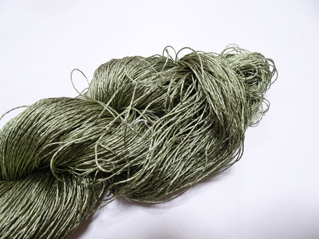 Japanese Vintage Twisted Silk Thread Embroidery 14593
