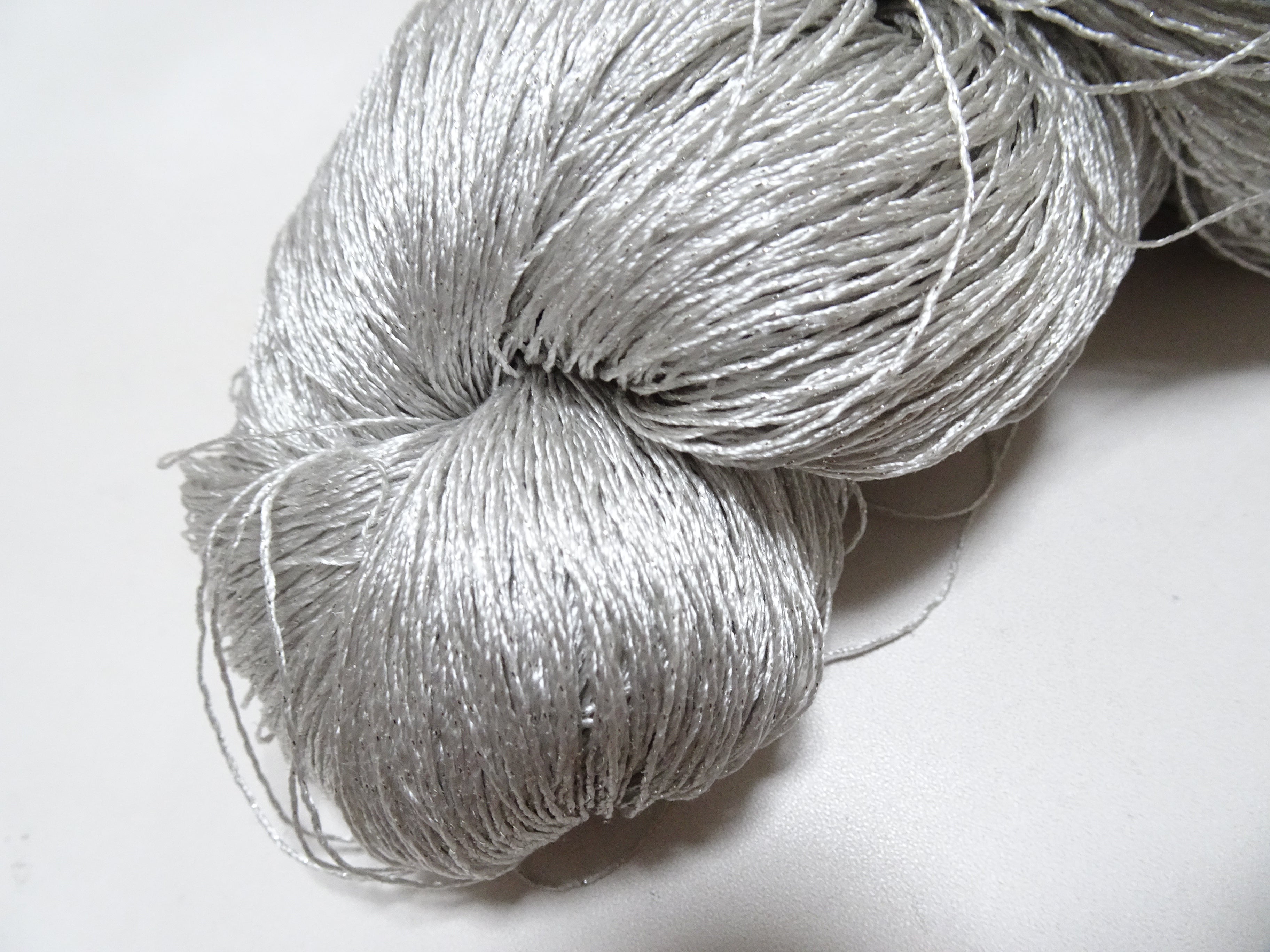 Japanese Vintage High Class Rare Silk Thread Mixture of Silvert embroidery 18493