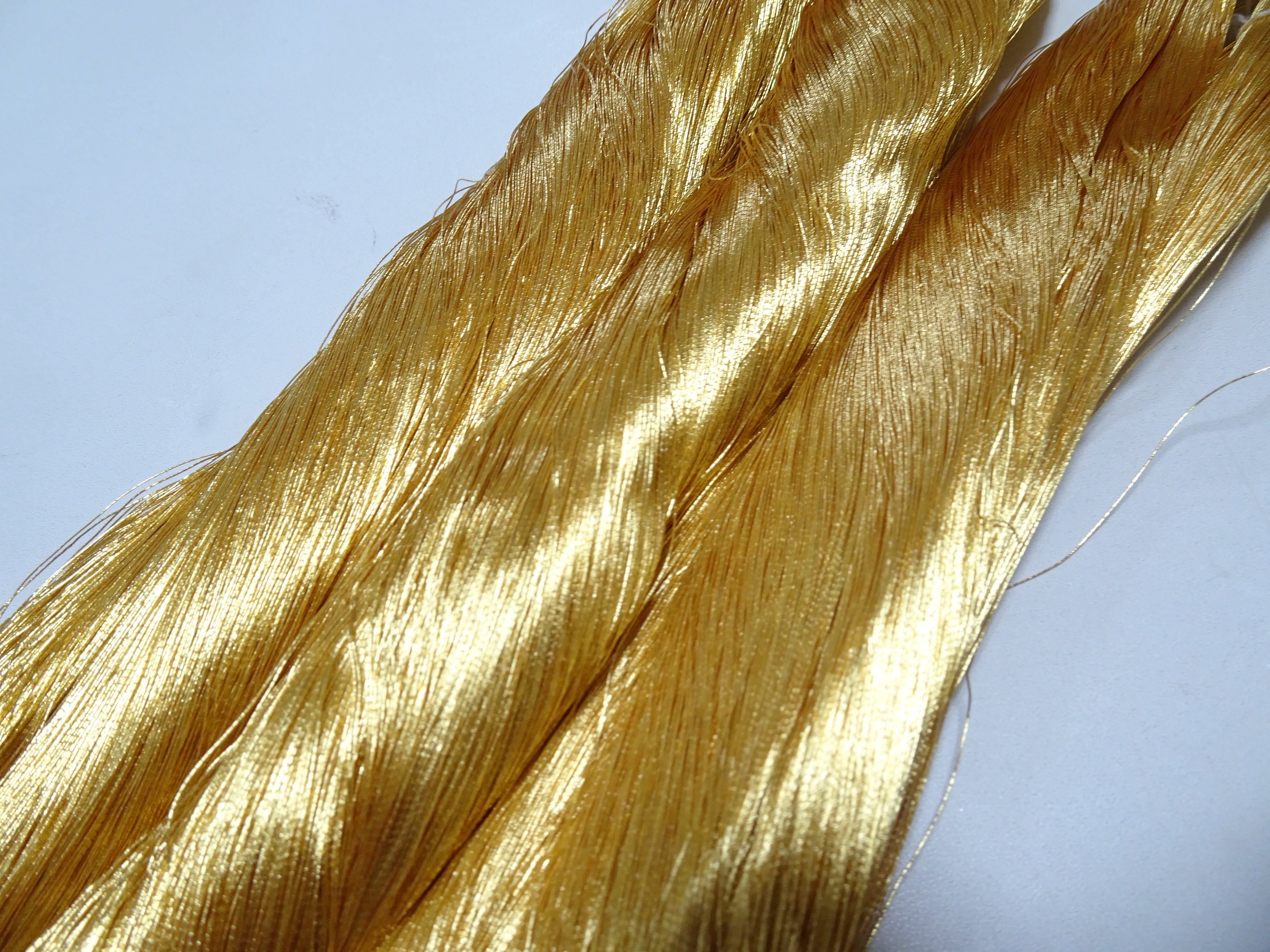 Special price!! Japanese Vintage Superb Gold Leaf Thread 3sets embroidery 3000M 16675  0.27mm
