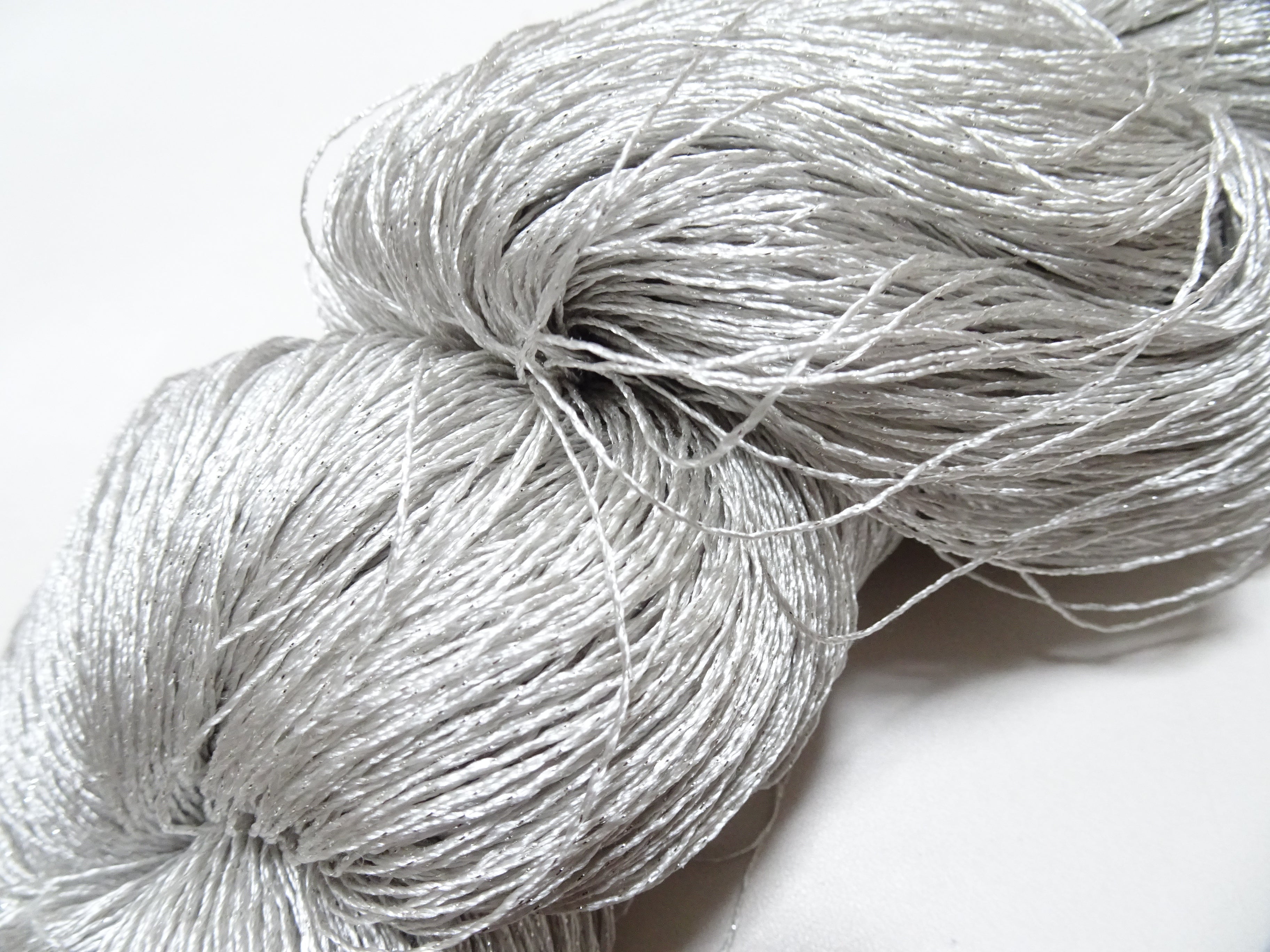 Japanese Vintage High Class Rare Silk Thread Mixture of Silvert embroidery 18493