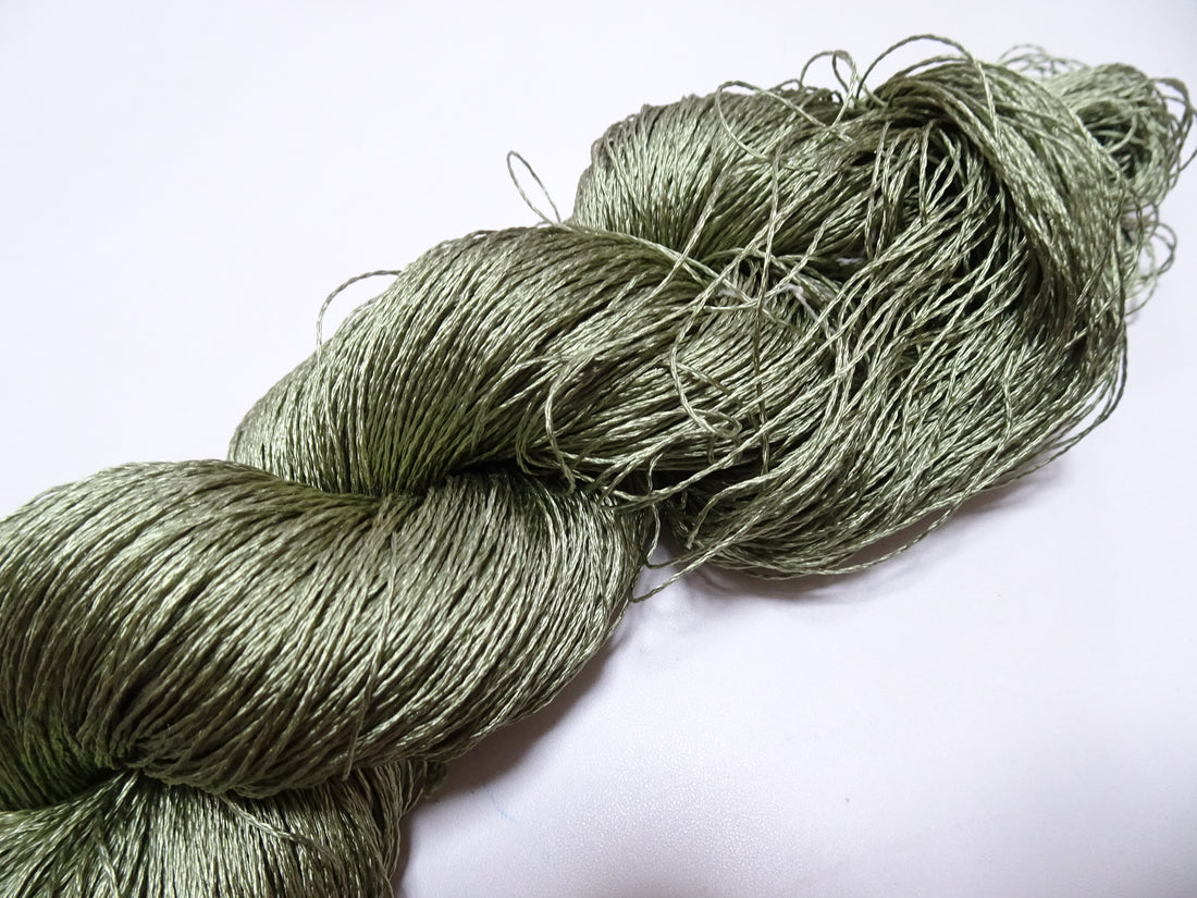 Japanese Vintage Twisted Silk Thread Embroidery 14593