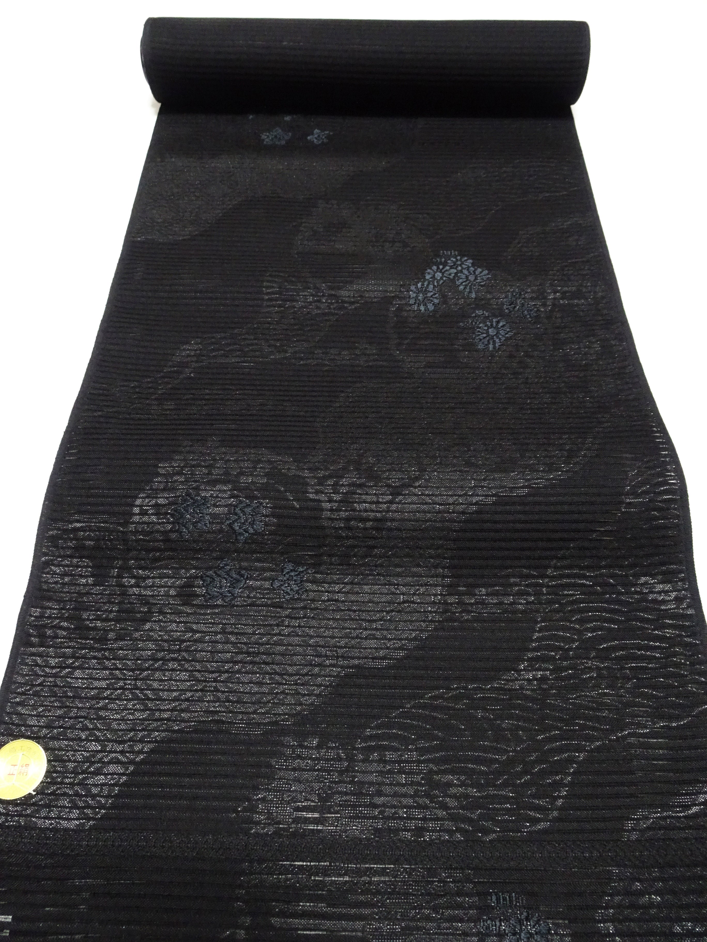 Japanese Ro Silk Bolts  Black / Omi Dyeing 17503