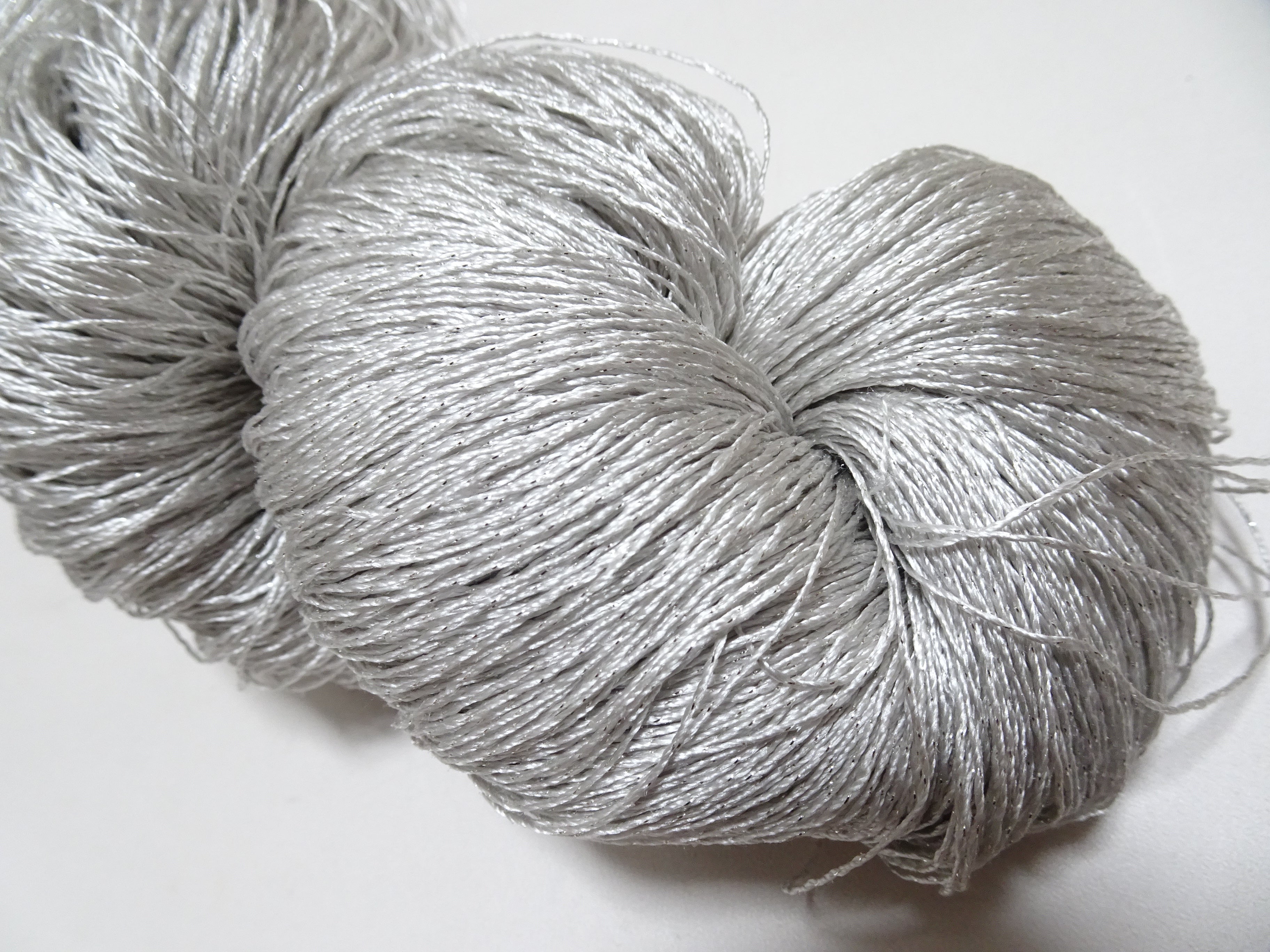 Japanese Vintage High Class Rare Silk Thread Mixture of Silvert embroidery 18493