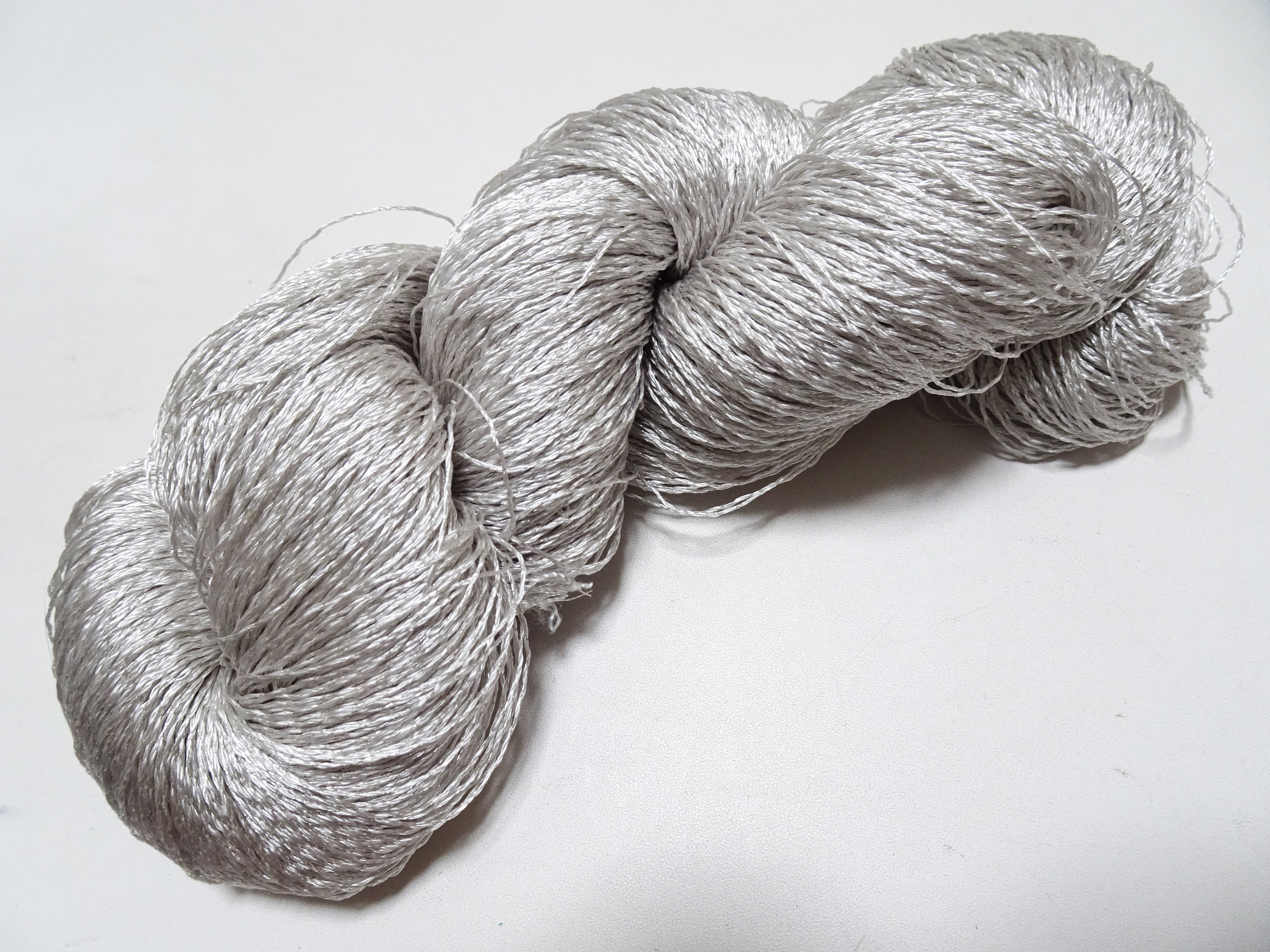 Japanese Vintage High Class Rare Silk Thread Mixture of Silvert embroidery 18494