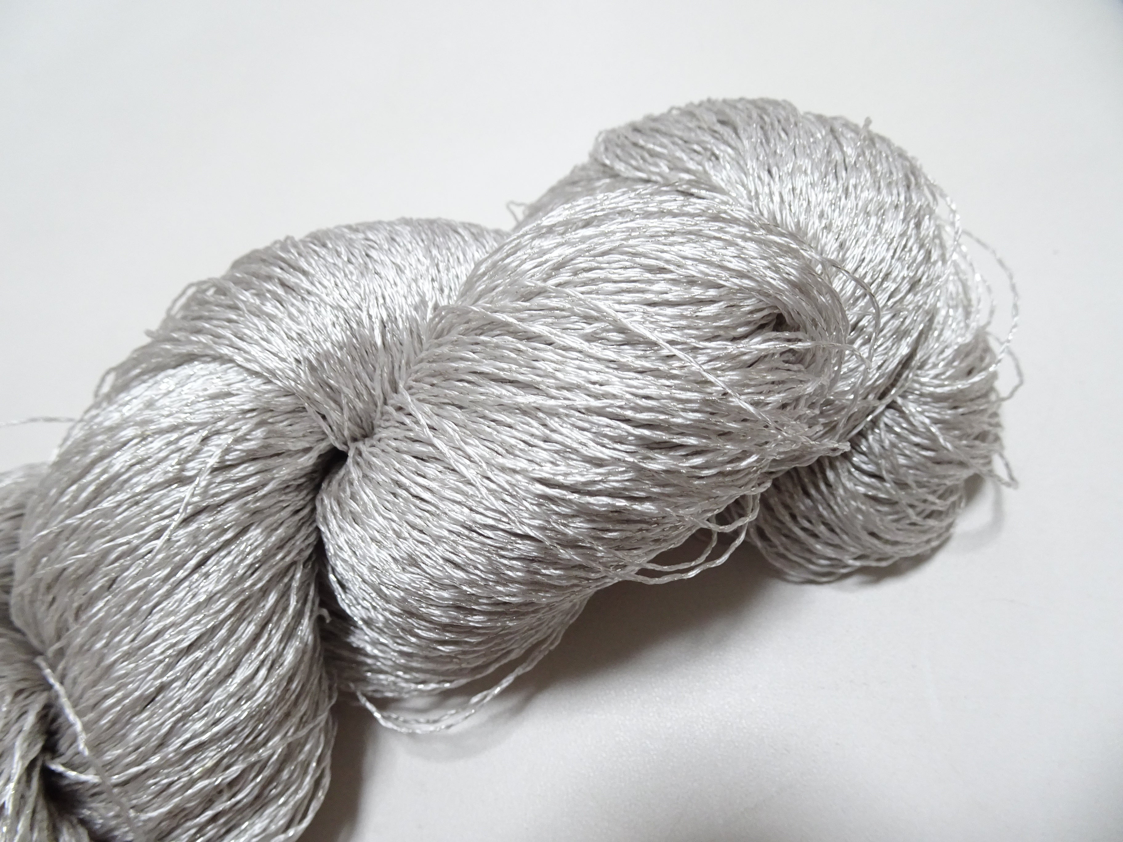 Japanese Vintage High Class Rare Silk Thread Mixture of Silvert embroidery 18494