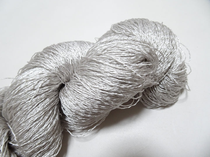 Japanese Vintage High Class Rare Silk Thread Mixture of Silvert embroidery 18494