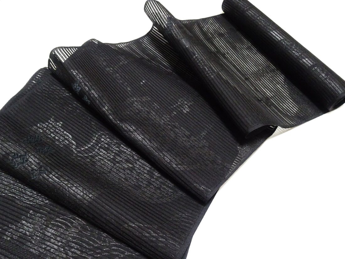 Japanese Ro Silk Bolts  Black / Omi Dyeing 17503