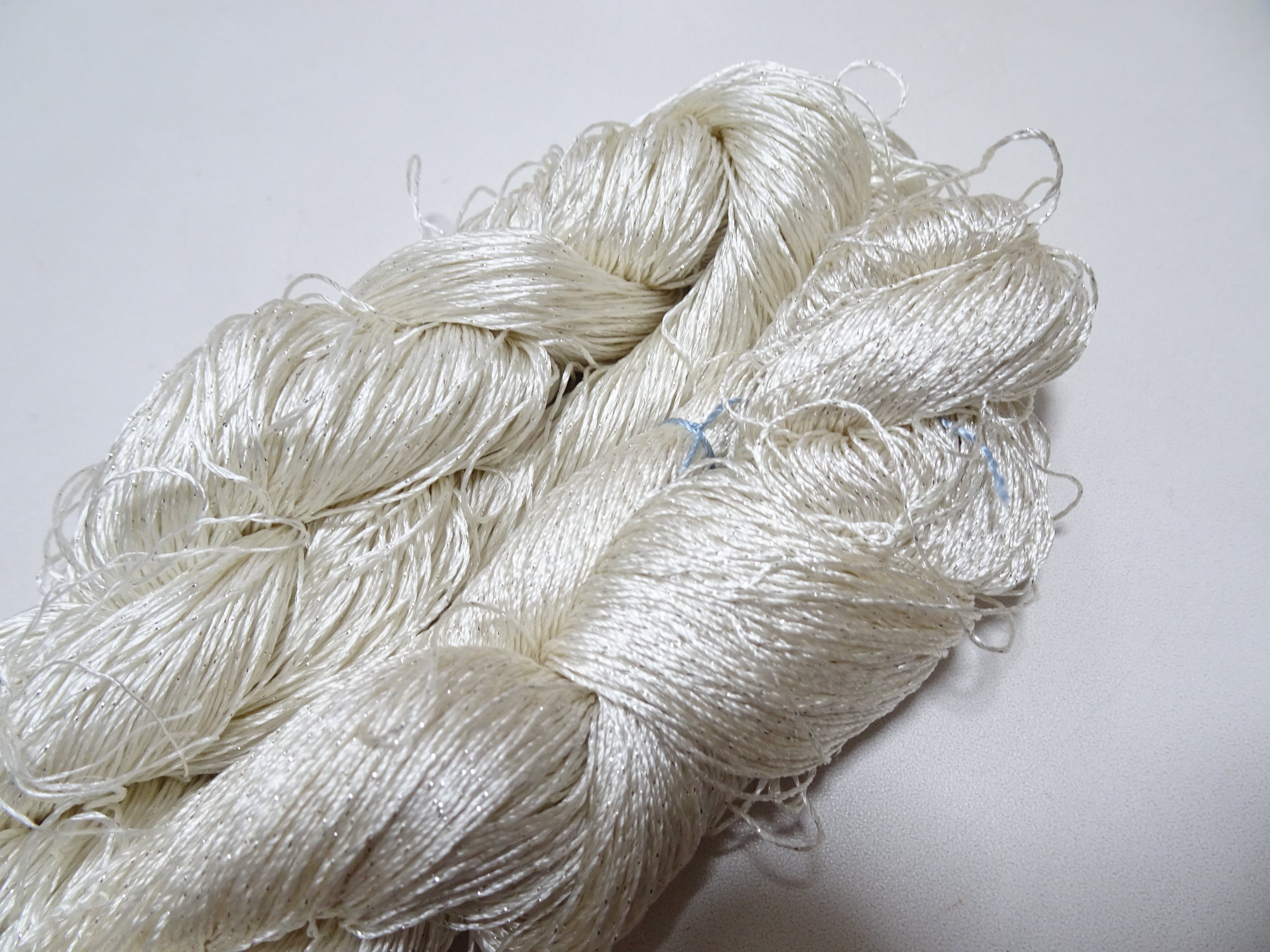 Japanese Vintage High Class Rare Silk Thread 2sets Mixture of Silver embroidery 15982