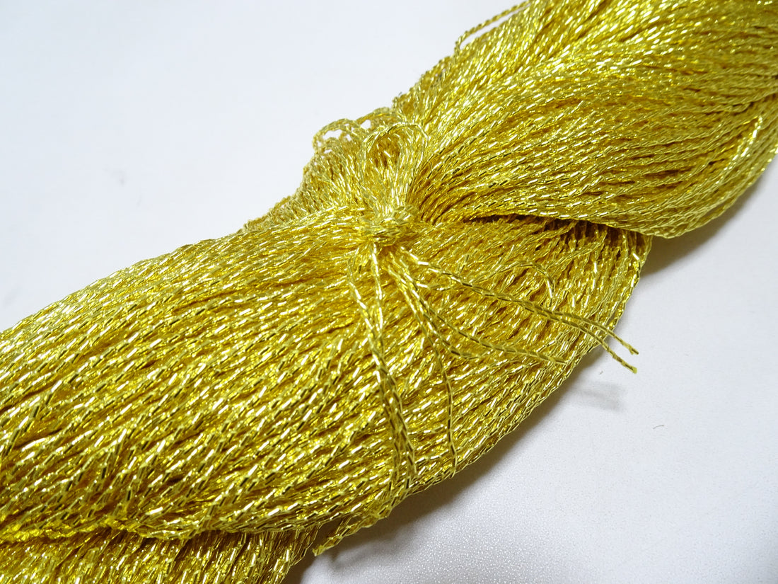 Special price!!　Japanese Vintage Rare Double Twist Gold leaf thread Embroidery 500M 1.30mm 16676