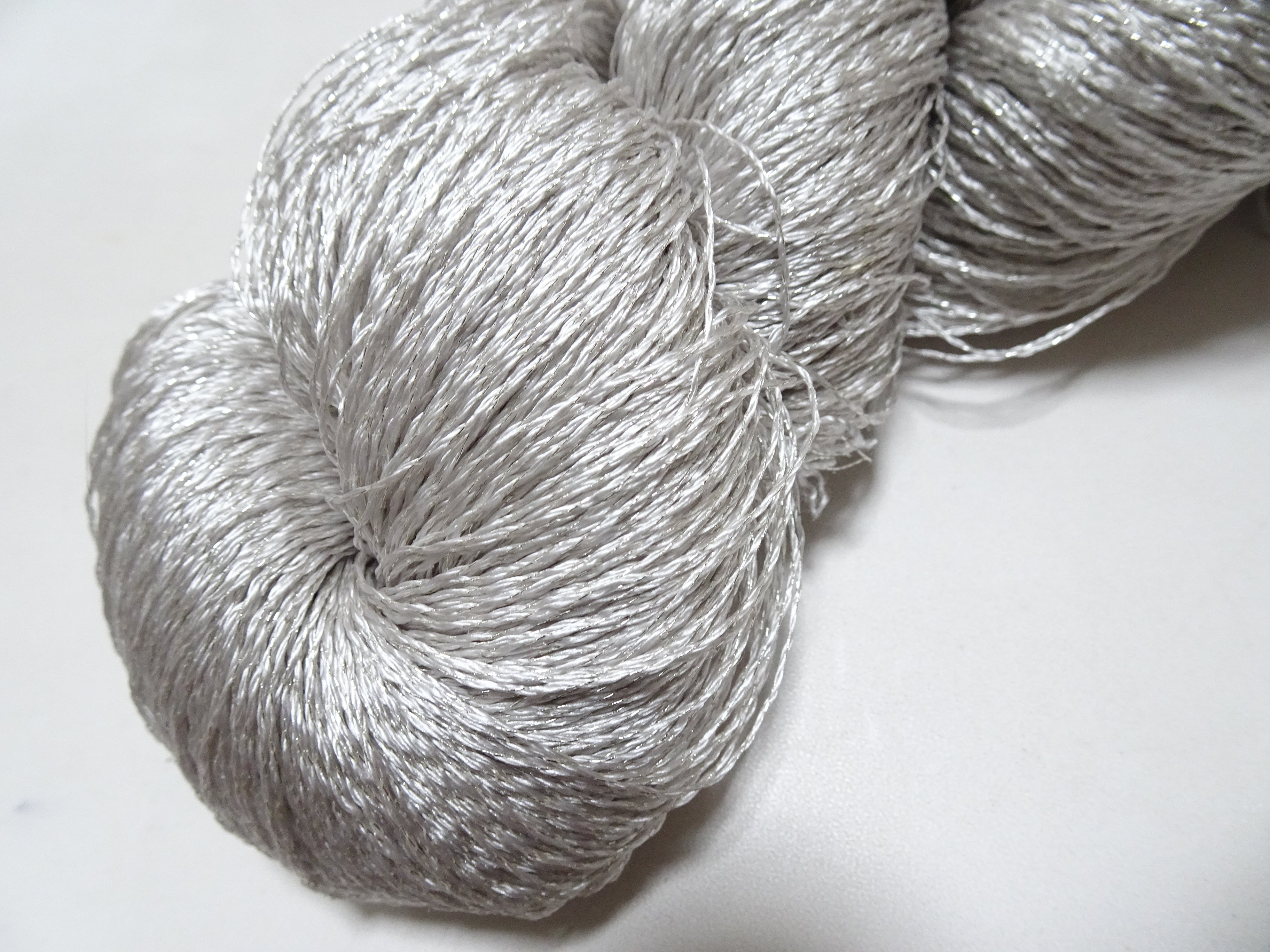 Japanese Vintage High Class Rare Silk Thread Mixture of Silvert embroidery 18494