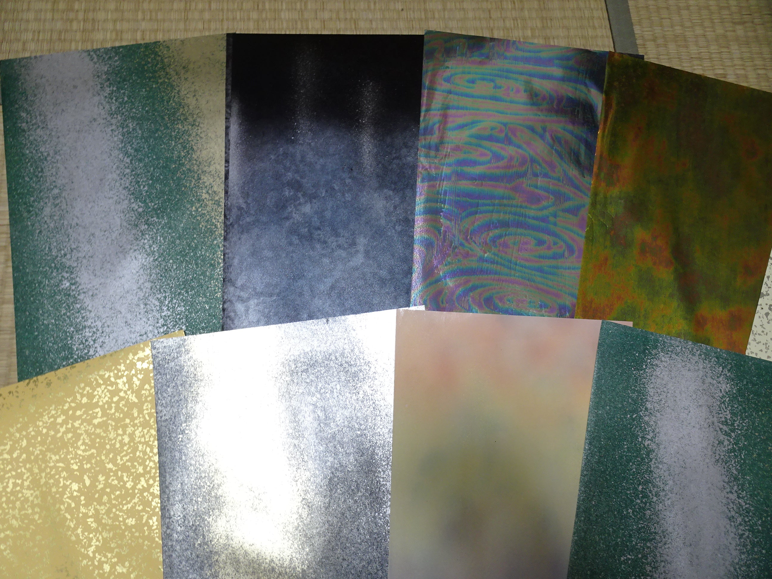 Japanese Vintage Rare Hikibaku Washi Paper 10 sheets 10397