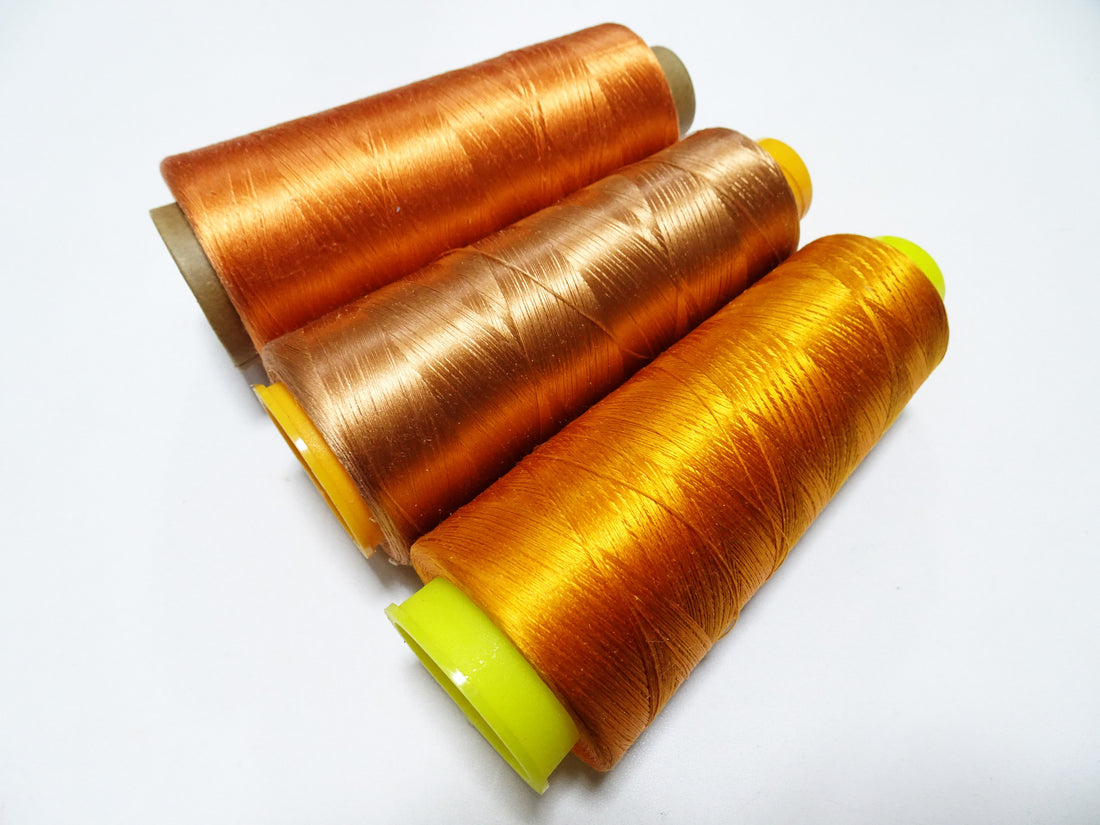 Special Price!! Japanese vintage silk thread 3sets Over 6000M embroidery 15254