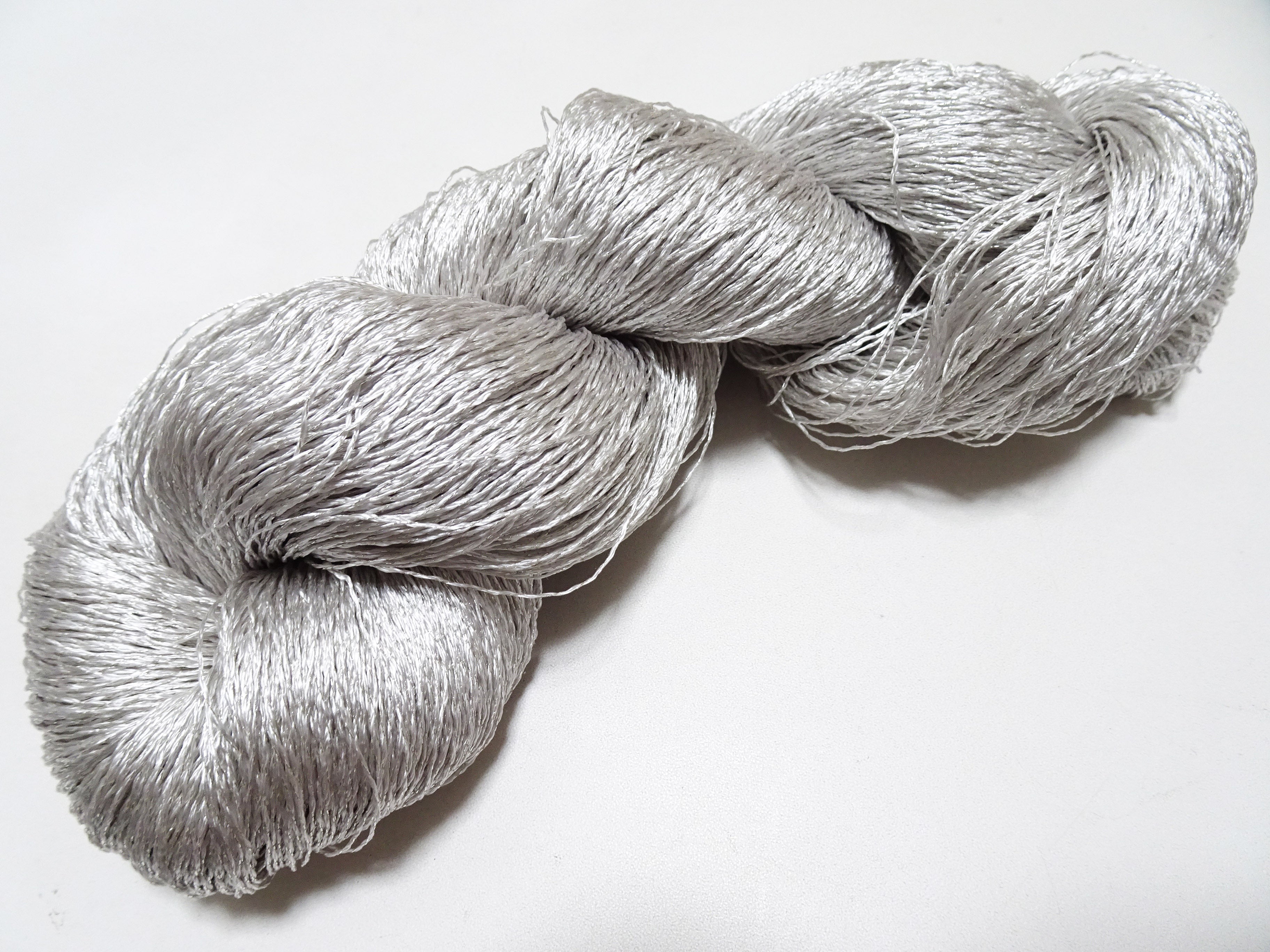 Japanese Vintage High Class Rare Silk Thread Mixture of Silvert embroidery 18495