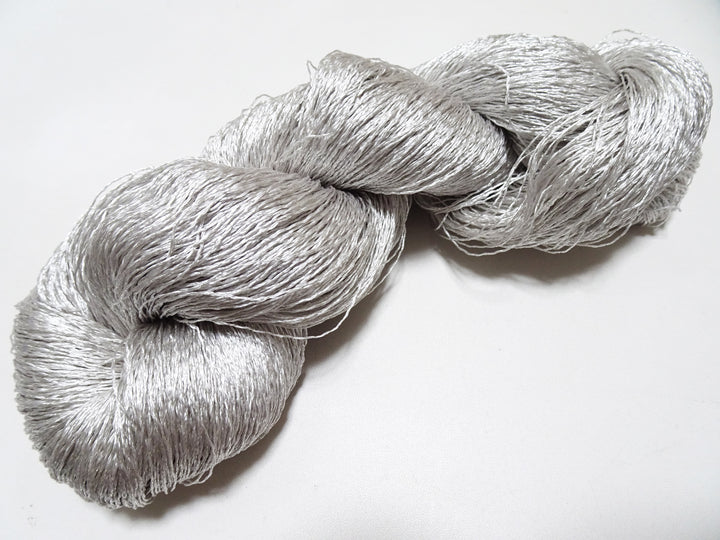 Japanese Vintage High Class Rare Silk Thread Mixture of Silvert embroidery 18495