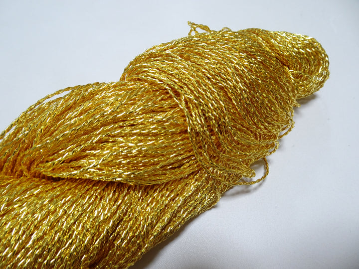 Special price!!　Japanese Vintage Rare Double Twist Gold leaf thread Embroidery 500M 1.30mm 16677