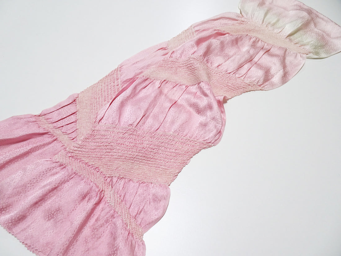 Japanese Kimono Silk Obi Age Shibori  18084