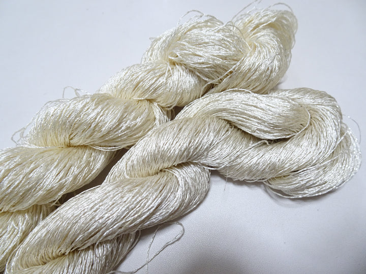 Japanese Vintage High Class Rare Silk Thread 2sets Mixture of Silver embroidery 15983