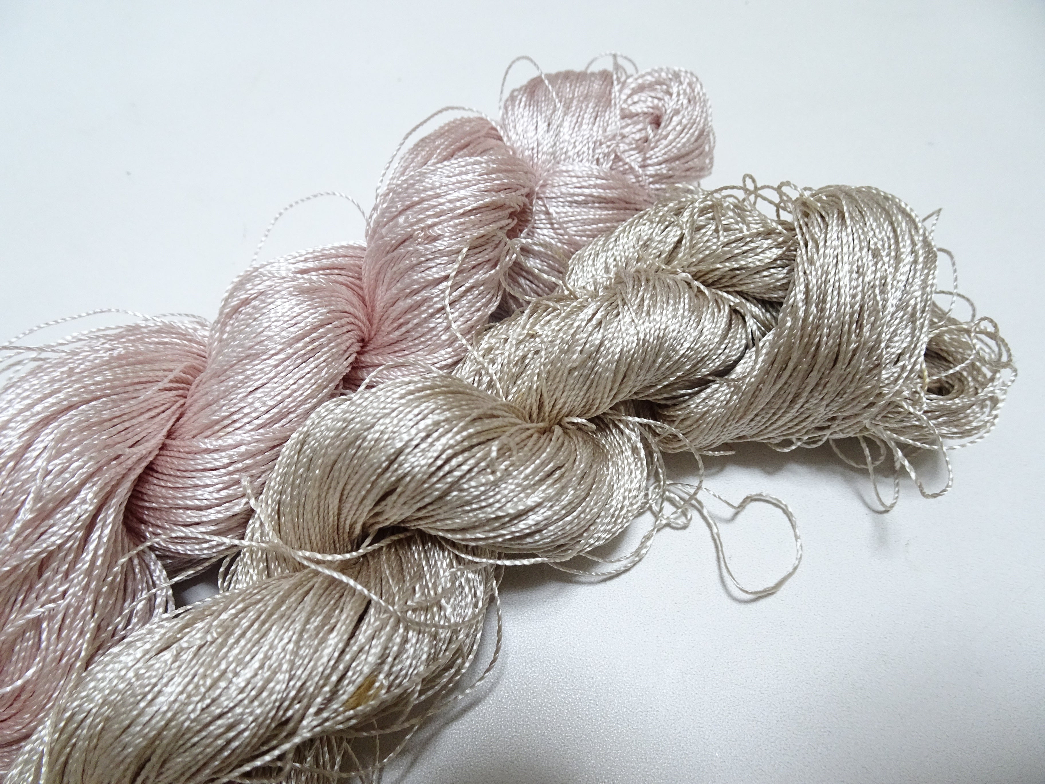 Japanese Vintage Twisted Silk Thread 2sets Embroidery & Weaving 17802