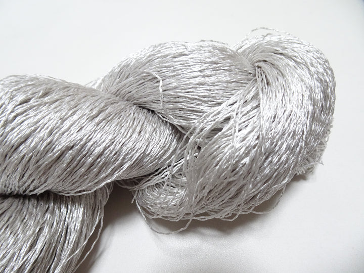 Japanese Vintage High Class Rare Silk Thread Mixture of Silvert embroidery 18495