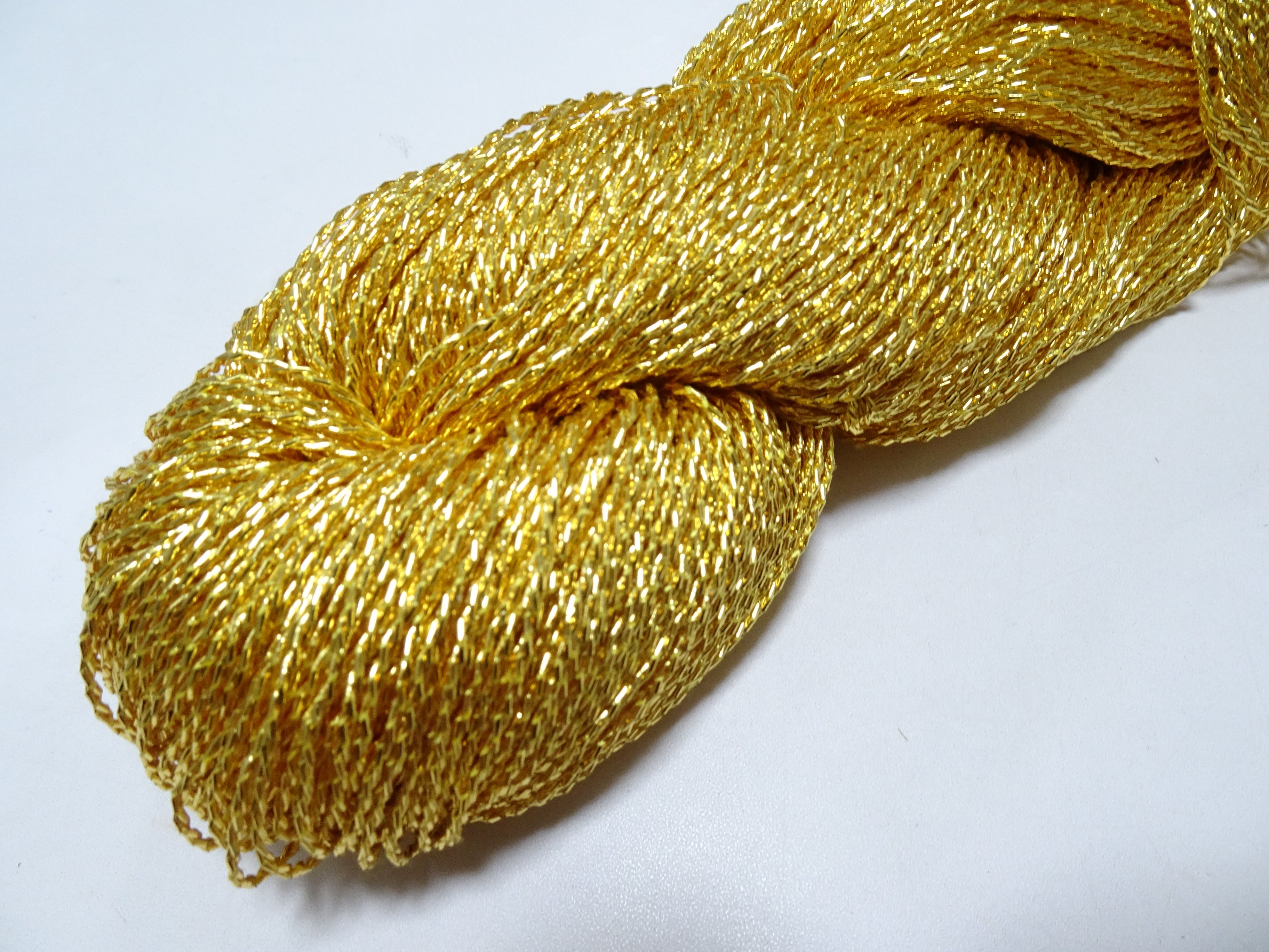 Special price!!　Japanese Vintage Rare Double Twist Gold leaf thread Embroidery 500M 1.30mm 16677