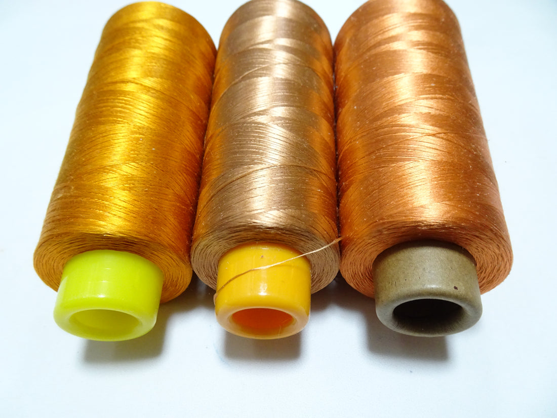 Special Price!! Japanese vintage silk thread 3sets Over 6000M embroidery 15254